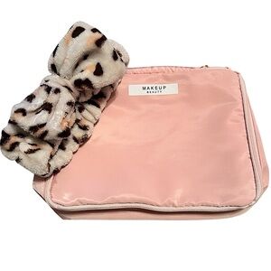 Travel Makeup Bag Cosmetic Bag Makeup Bag Toiletry bag (Pink)
